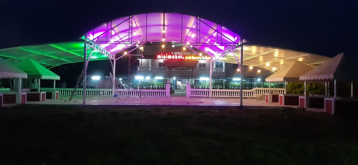 Hotel Half Round Tensile Structure